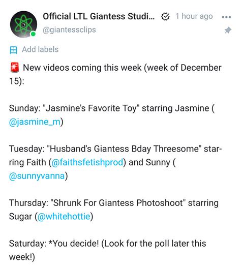 giantess onlyfans|Review: LTL Giantess Studios : r/realonlyfansreviews